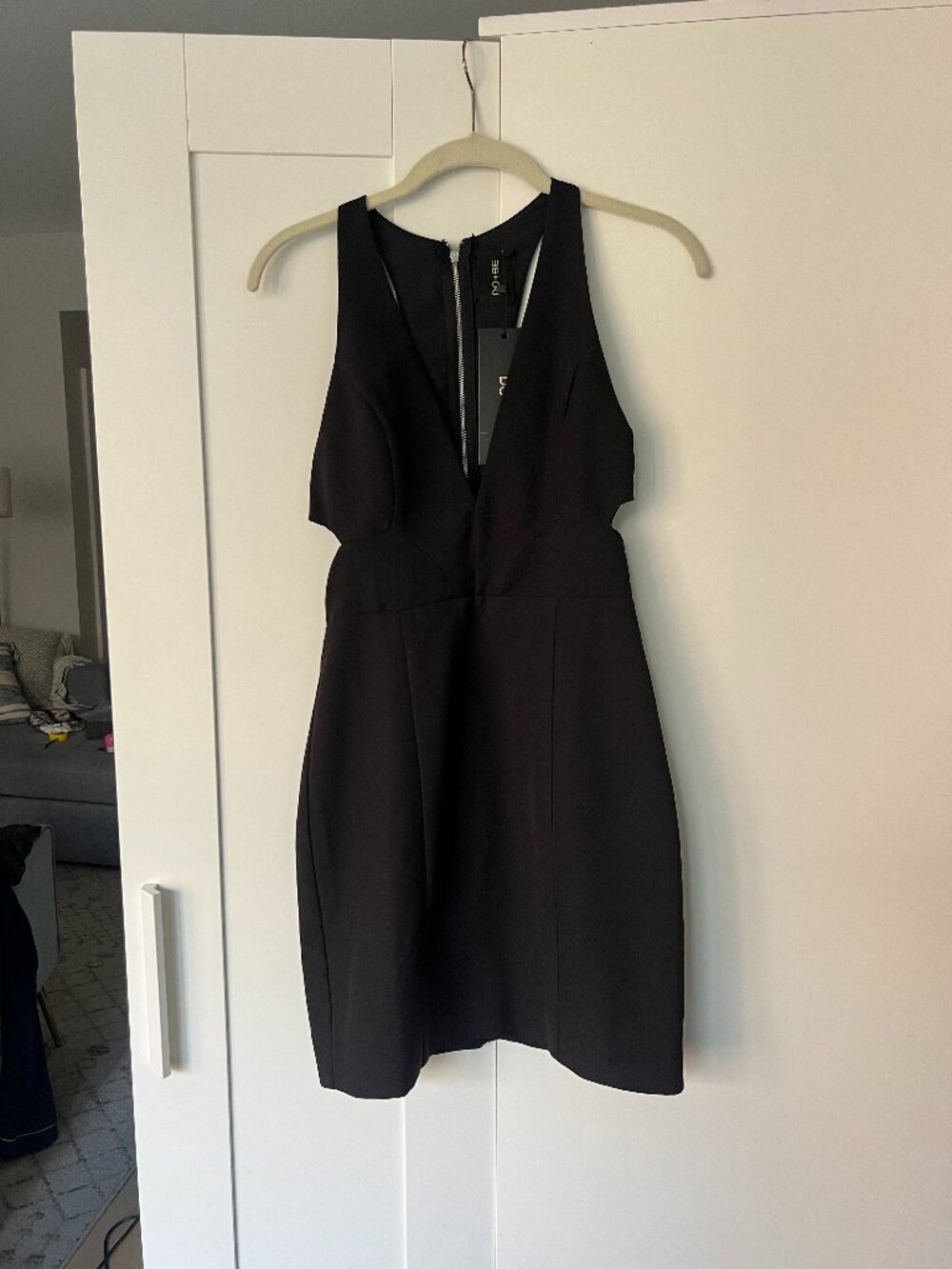 NWT Do+Be Sleeveless Black Mini Cutout Dress - Size Small